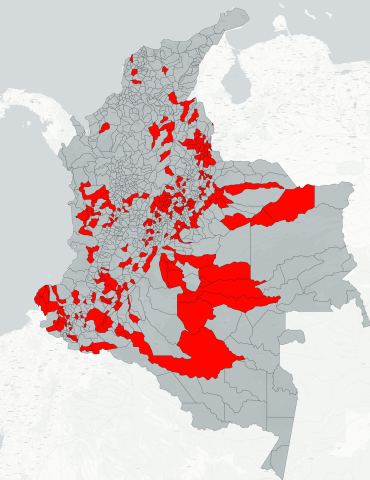 Municipios con presencia de ISP conectados a TV AZTECA