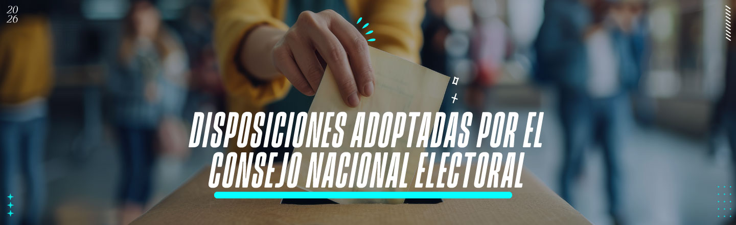 Disposiciones adoptadas por el Consejo Nacional Electoral