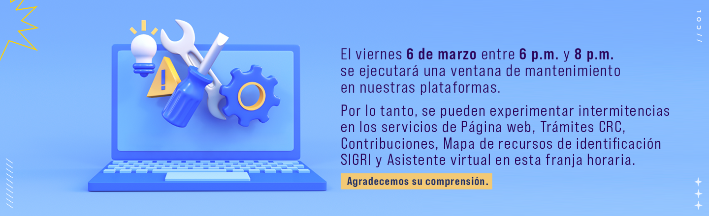 Ventana de mantenimiento 6 de marzo de 2026