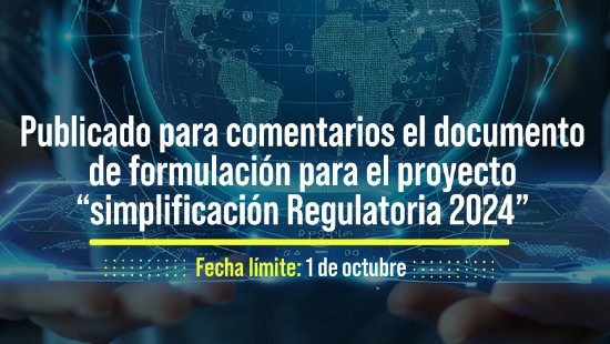 Ampliación comentarios simplificación rgulatoria