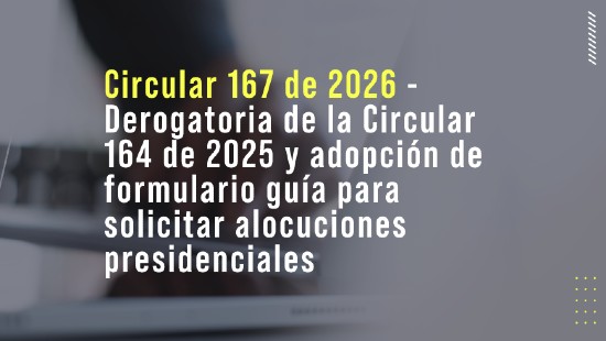 Circular 167 de 2026